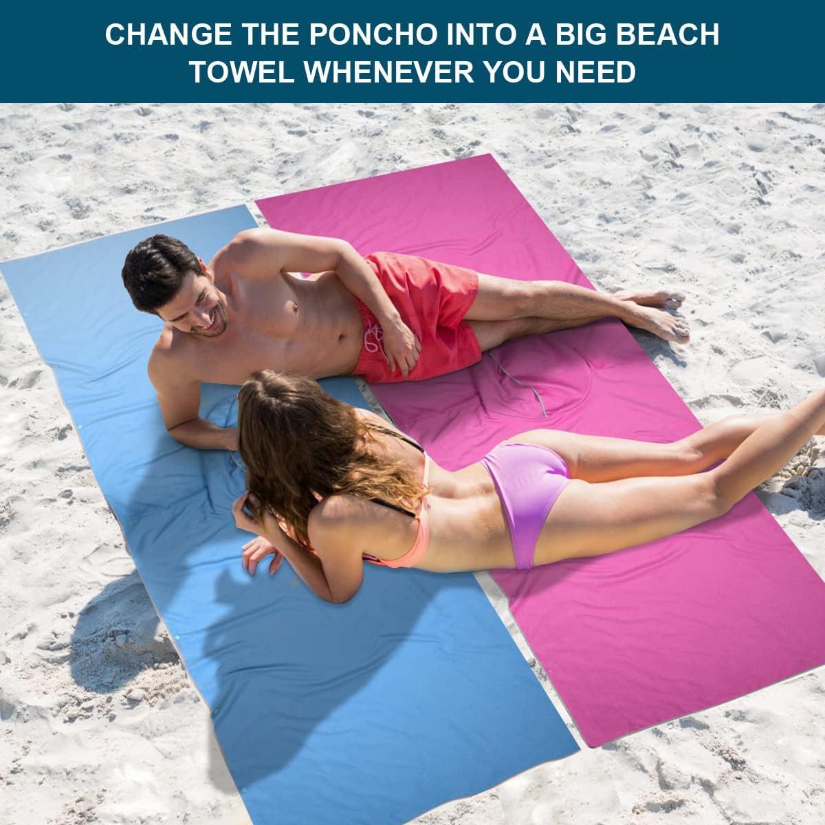 Thumbnail 4 de flintronic Poncho Surf 110x80 cm microfibra