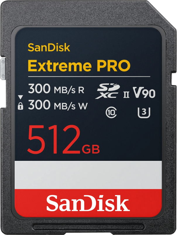 Detalle de Sandisk SDXC Extreme PRO 512 GB 300 MB/s