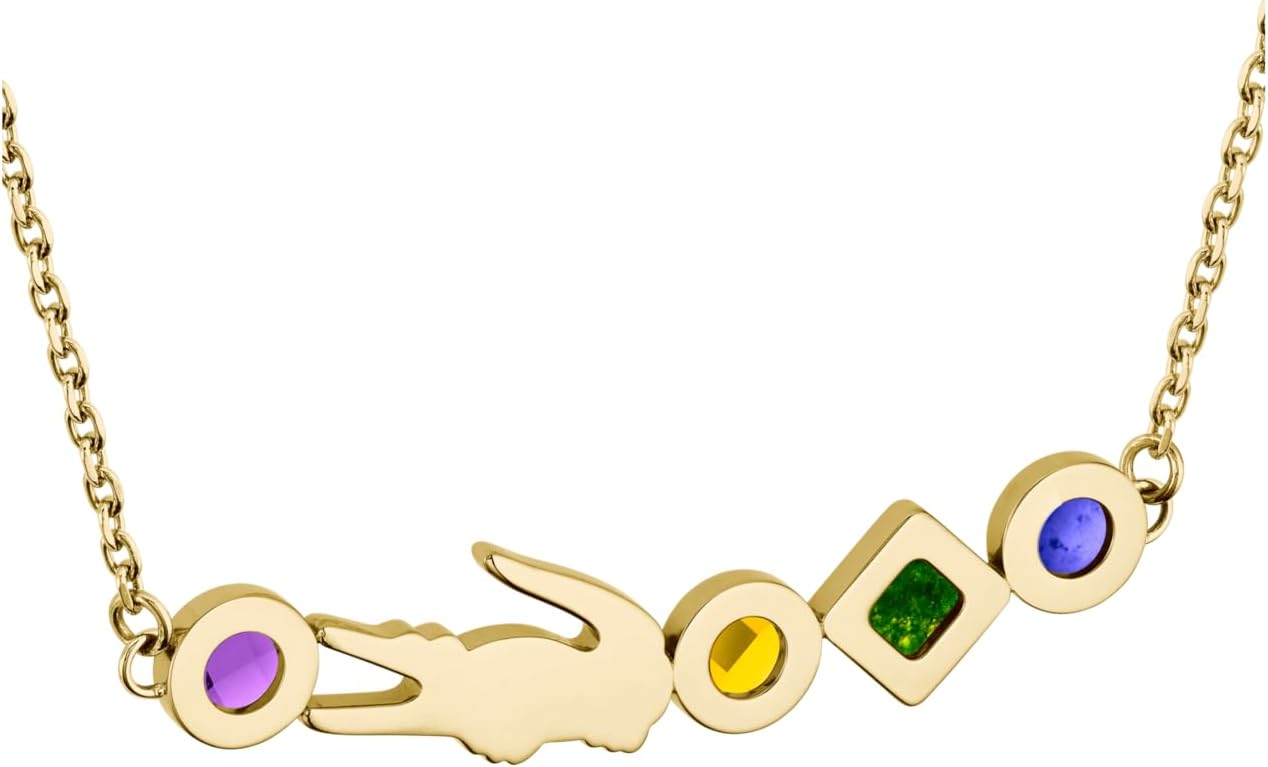 Thumbnail 2 de Lacoste Deva Halskette für Damen aus Geldgold mit Gliederkette und Halbedelsteinen