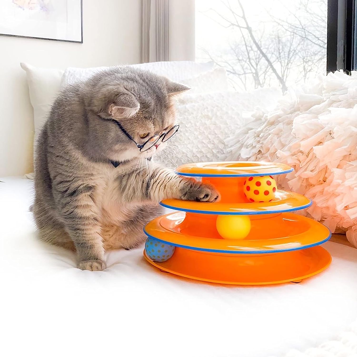 Thumbnail 5 de Catstages Cat Puzzle Toy – Tower of Tracks: Multi-Level Cat Toy for Engaging Play