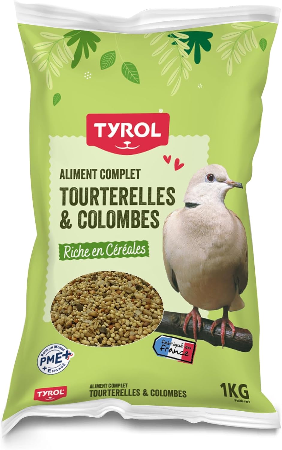 Detalle de Tyrol Mélange Tourterelles et Colombes 5 kg : alimentation complète pour tórtolas et pigeons