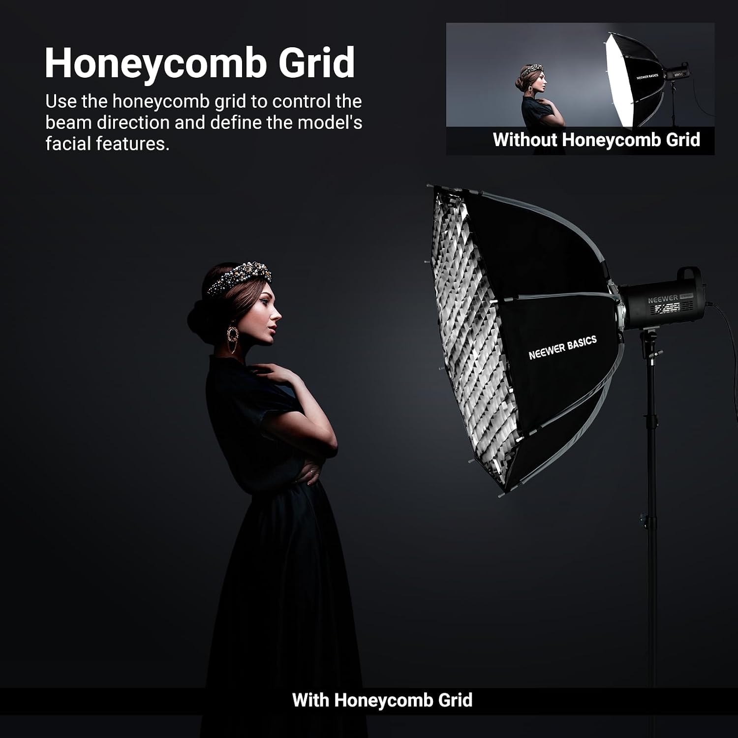 Detalle 2 de NEEWER BASICS Octagonal Softbox 90 cm