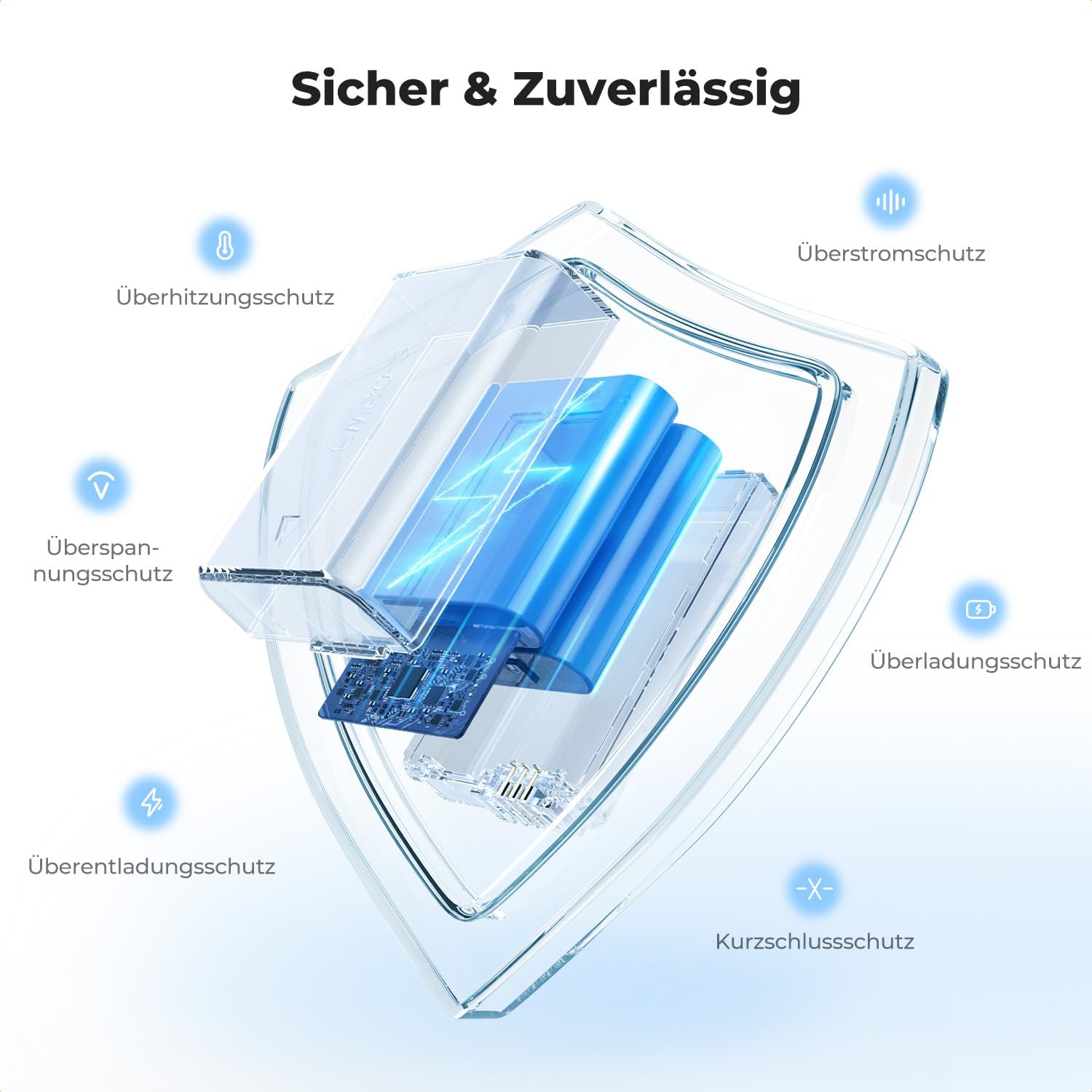 Detalle de K&F CONCEPT NP-FW50 1100 mAh Akku-Set (3er-Pack) + 3-Slot-Dreifach-Ladegerät mit LCD für Sony-Kameras