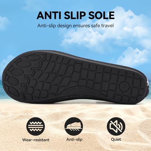 Detalle de Gitzing Water Shoes Beach Shoes for Women and Men – Sea-996BK (3UK/35EU)
