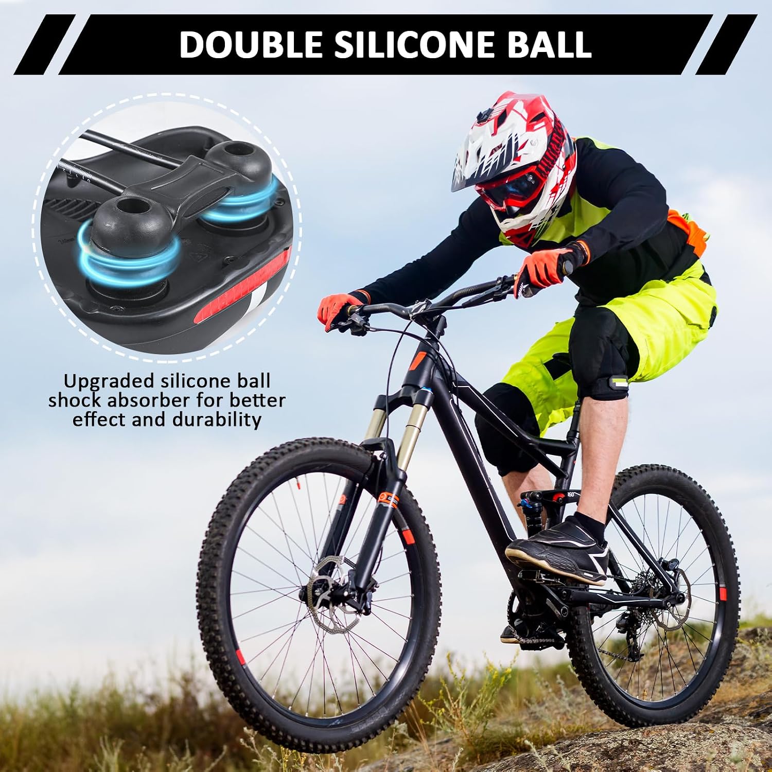 Detalle de Wide Soft Bike Saddle Cushion