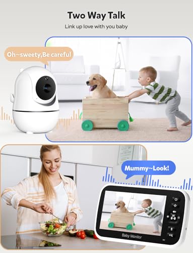 Thumbnail 3 de GoodBaby 5" Baby Monitor with Camera and Audio No WiFi
