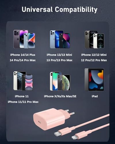 Thumbnail 5 de ANVSI Cargador carga rápida USB‑C 25 W con cable de 2 m para iPhone (PD 3.0)