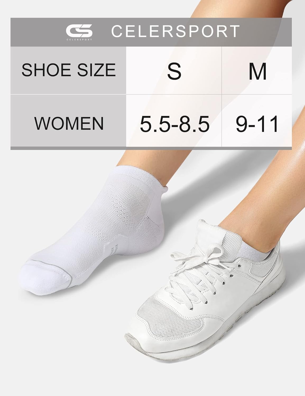 Thumbnail 3 de CS CELERSPORT 6 Pack Ankle Running Socks — Cushioned