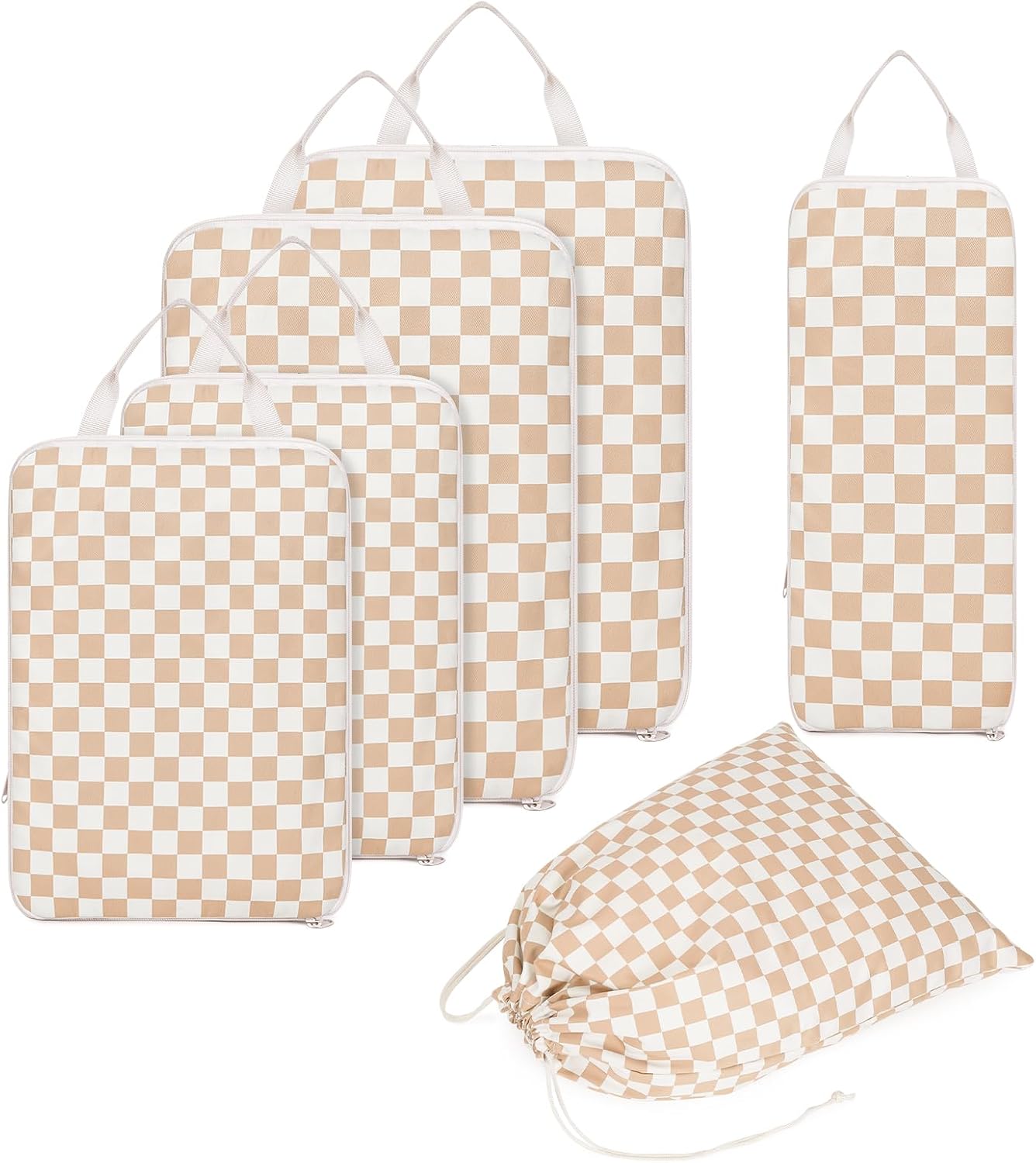 Thumbnail 1 de Narwey 6‑teilige Koffer Organizer Set – Kompressionswürfel für Koffer, Rucksack und Reisetasche (Graublau)