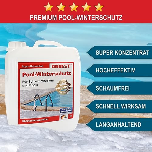 Thumbnail 2 de ONBEST Effektiver Pool-Winterschutz: Flüssiges Winterpflegemittel gegen Algen, Kalk & Verunreinigungen (3 L/5 L)