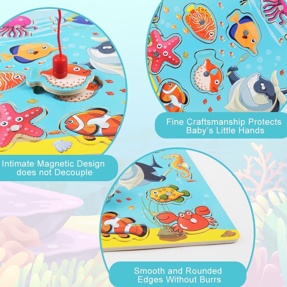 Thumbnail 2 de Vicloon Jeu de pêche Magnetique 14 pièces 🎣