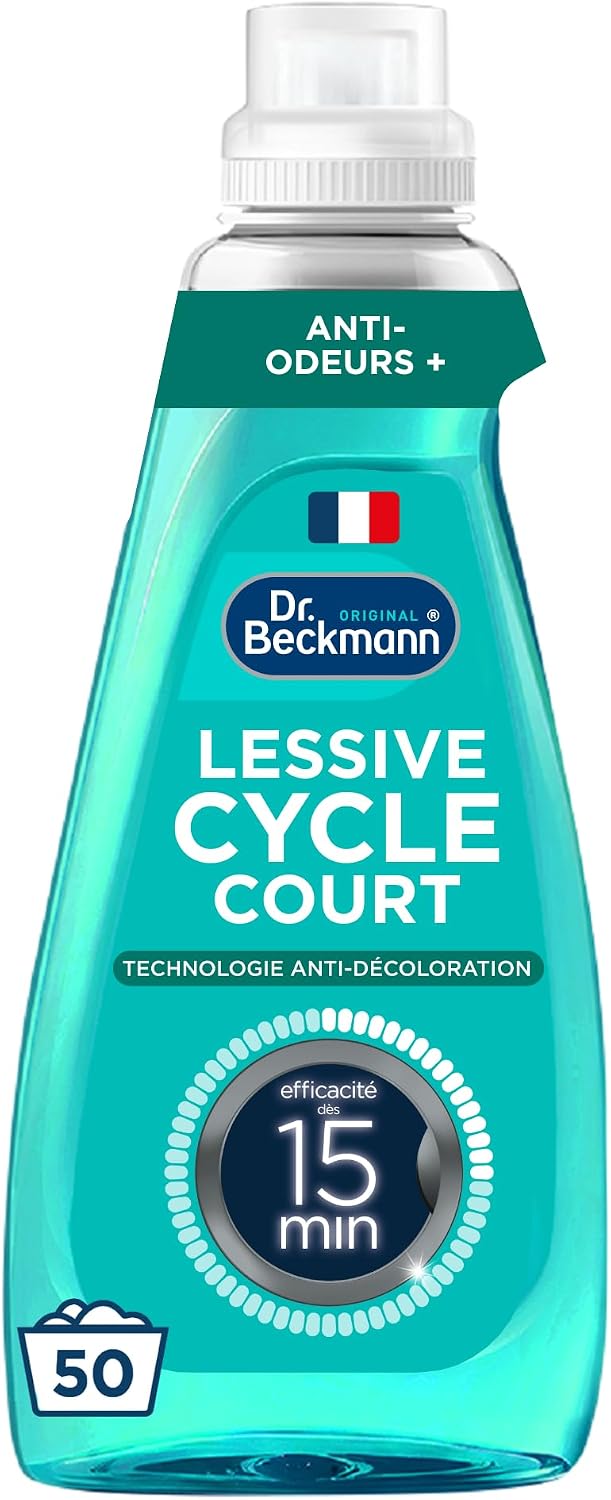 Dr. Beckmann Lessive Liquide Cycle Court Anti-Odeurs 15 min ⚙