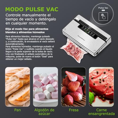 Thumbnail 5 de Bonsenkitchen Envasadora al Vacío con 5 modos y Bolsas 🍽
