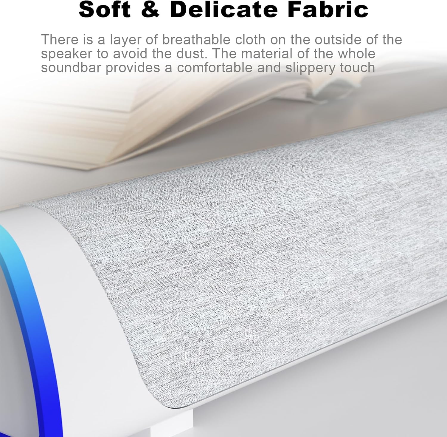 Thumbnail 5 de SOULION R30 USB-Computerlautsprecher mit LED-Lichtern und 3,5-mm-Audioanschluss (weiß)