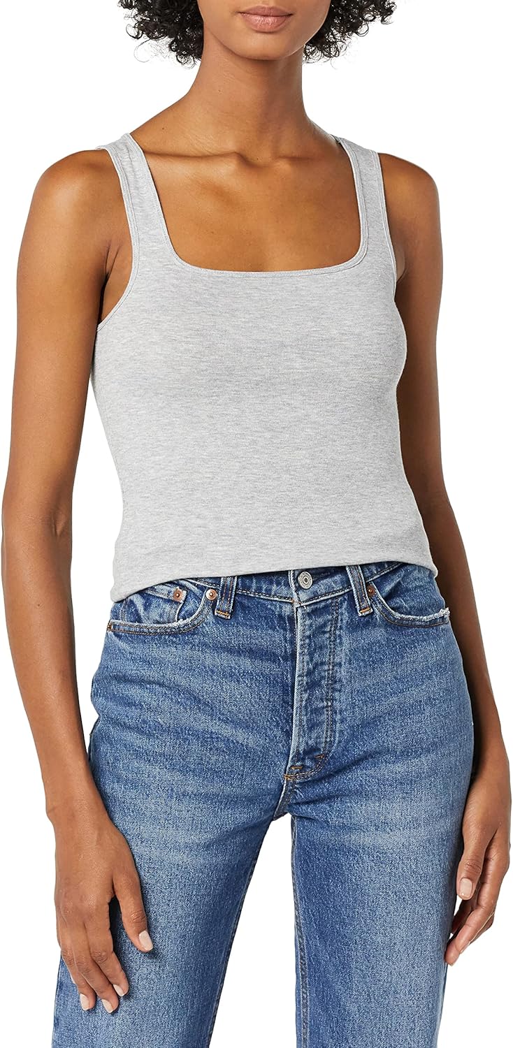 Thumbnail 1 de Amazon Essentials Damen Tanktop schmal geschnitten mit quadratischem Ausschnitt
