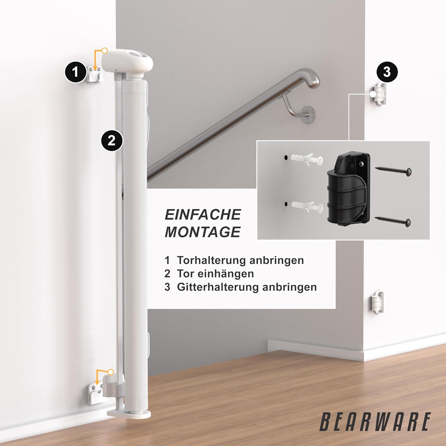 Thumbnail 2 de CSL Schutzgitter Treppe Baby bis 180 cm