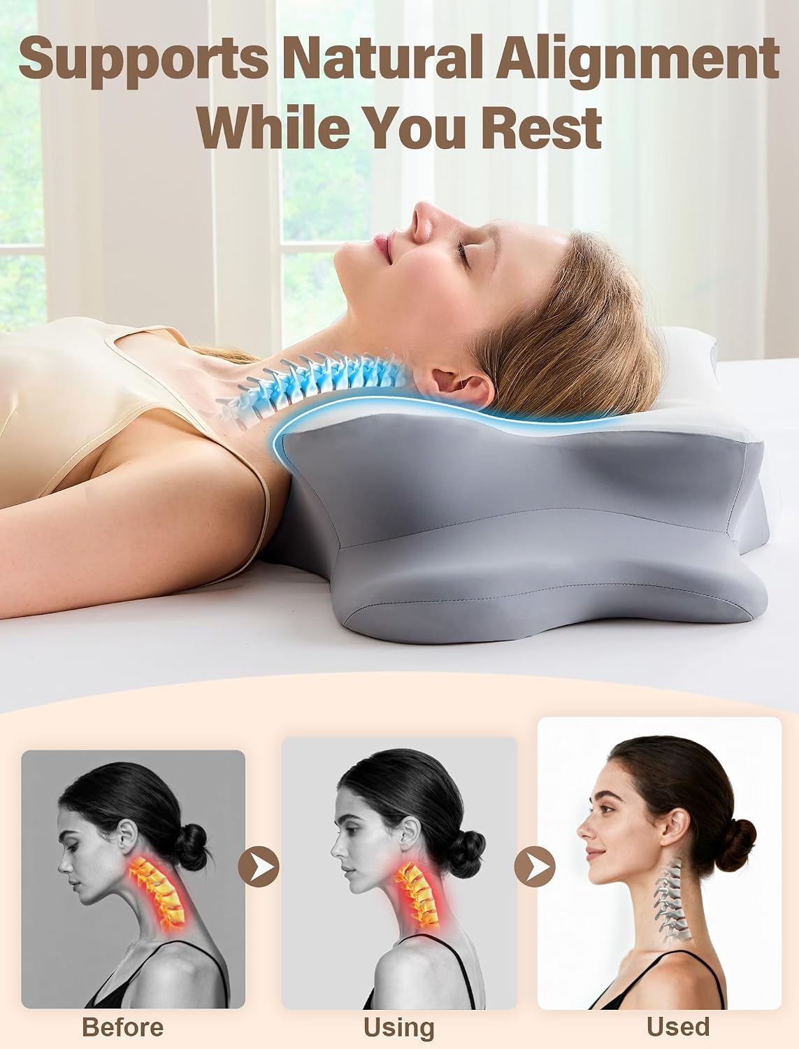 Detalle 2 de Cervical Neck Pillow 2 Heights