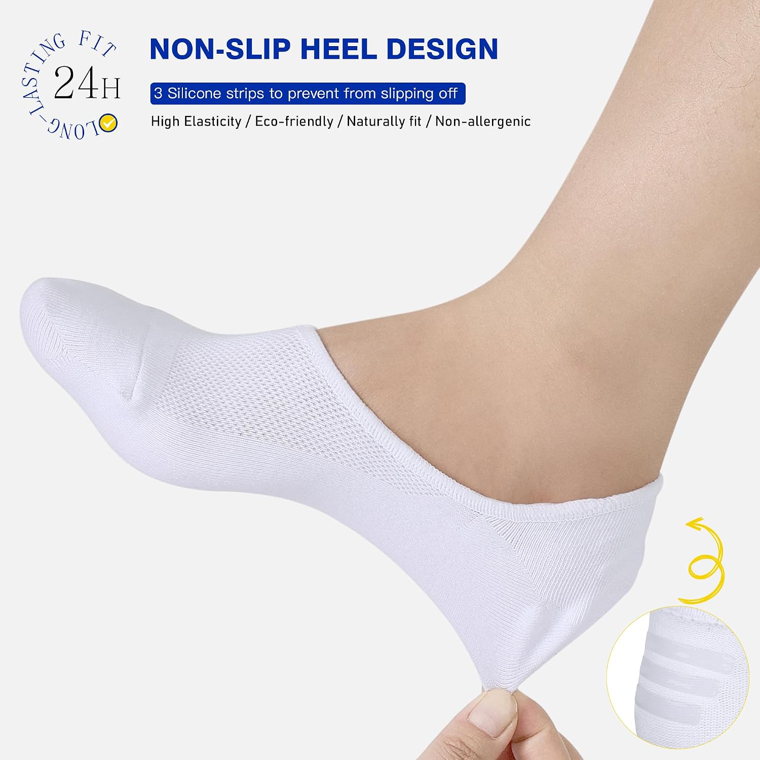 Detalle de CLOSEMATE chaussettes invisibles 6 paires