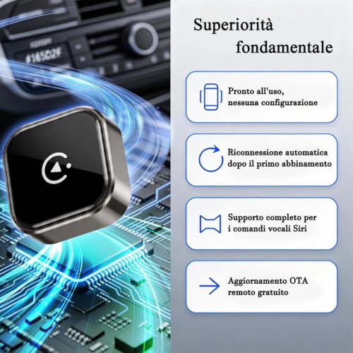 Detalle de Adattatore CarPlay Wireless by KANANAFEEL: compatibile con veicoli CarPlay cablato