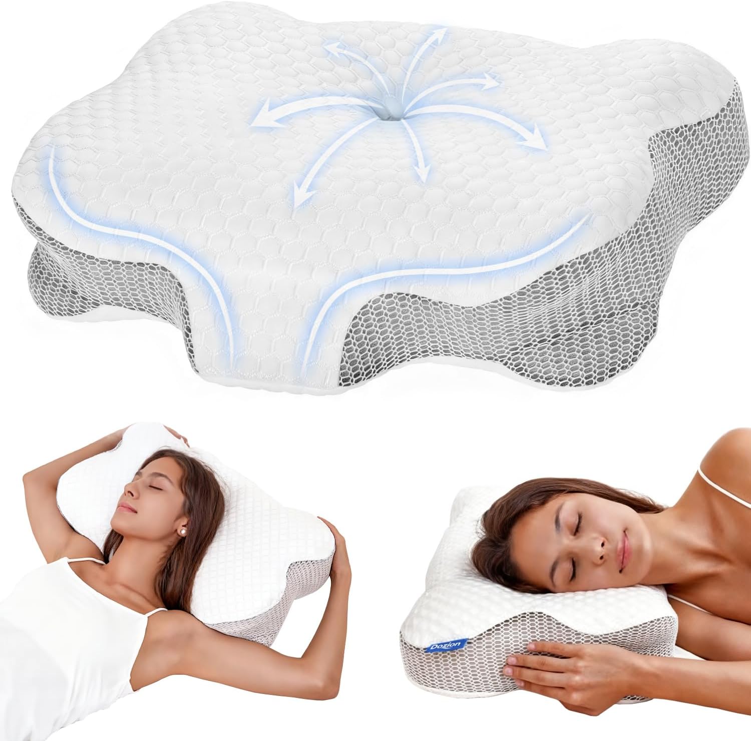 Detalle de Dozion Memory Foam Nackenkissen 10/13 cm