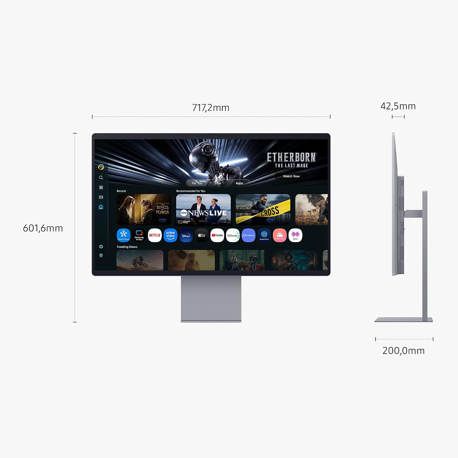 Detalle 1 de Samsung Smart Monitor M9 32 pollici 4K