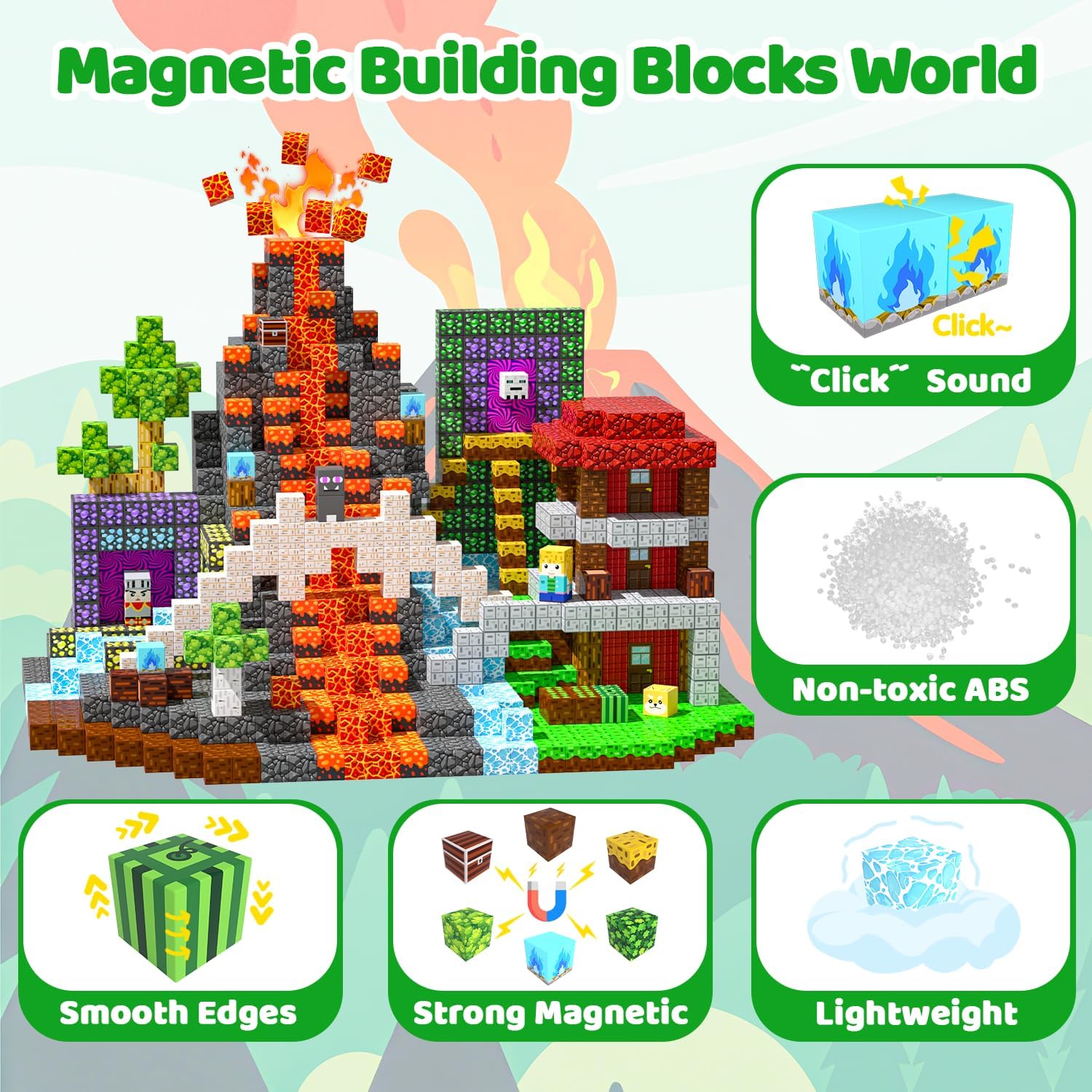 Thumbnail 4 de SSAWER Magnetische Bausteine 150 Stück
