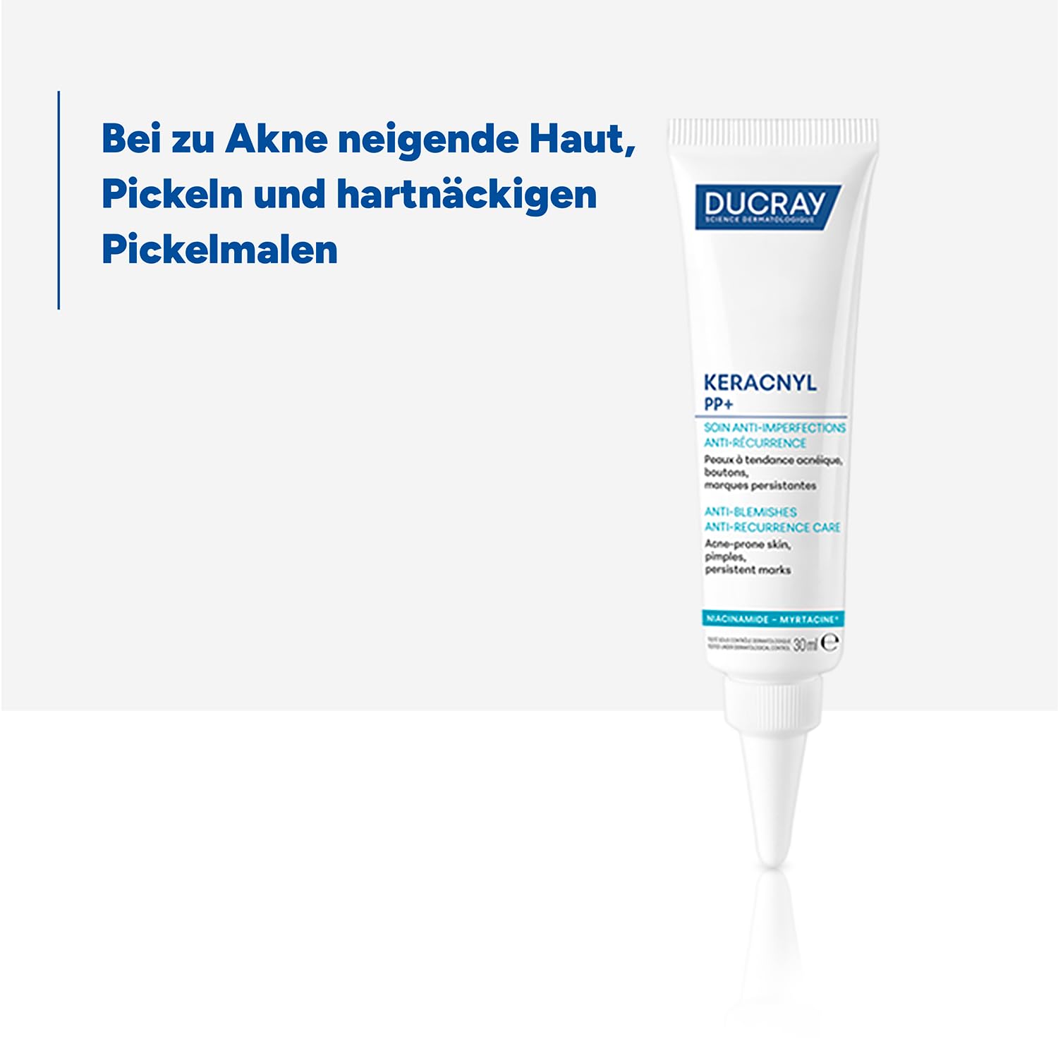 Detalle 2 de DUCRAY Keracnyl PP+ Creme gegen Unreinheiten – 30 ml für entzündliche Aknehaut