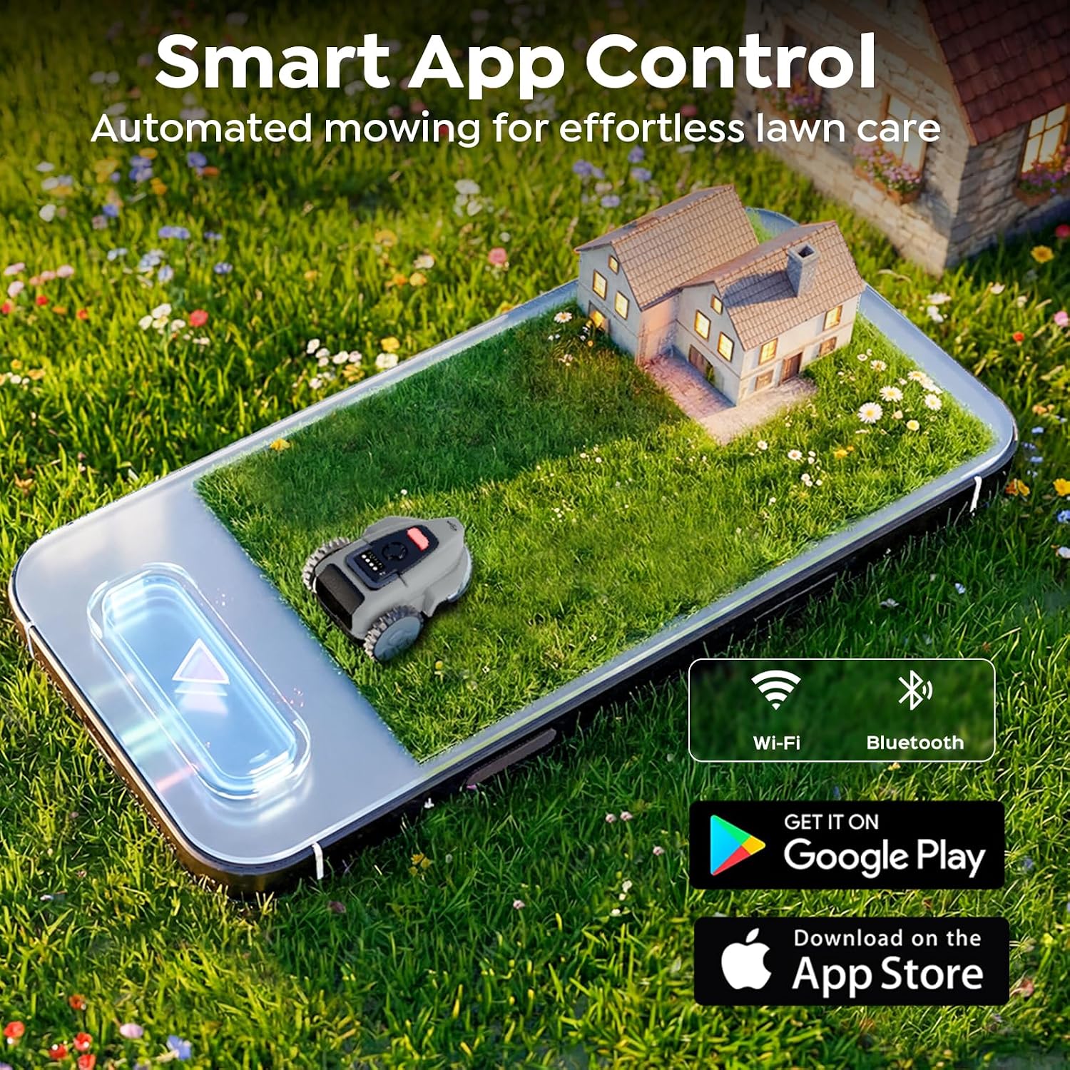 Detalle de YARDCARE V3 Robot Lawn Mower with Vision Navigation