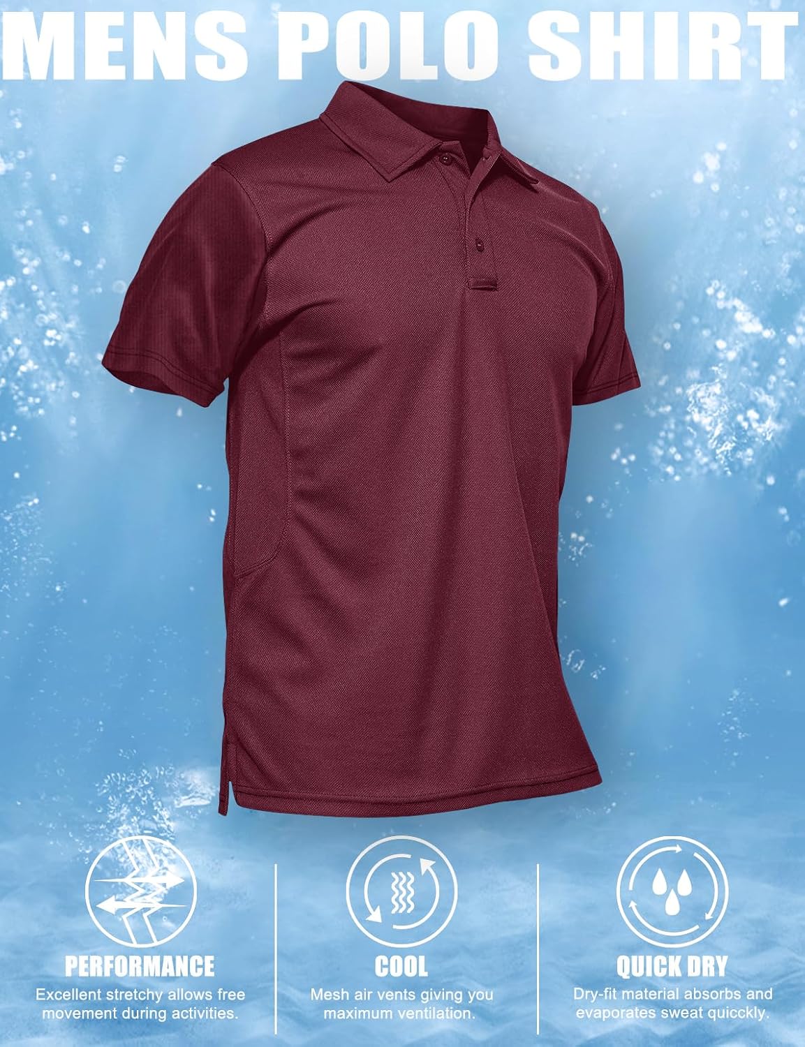 Thumbnail 6 de MAGCOMSEN Men's Polo Shirt Polyester