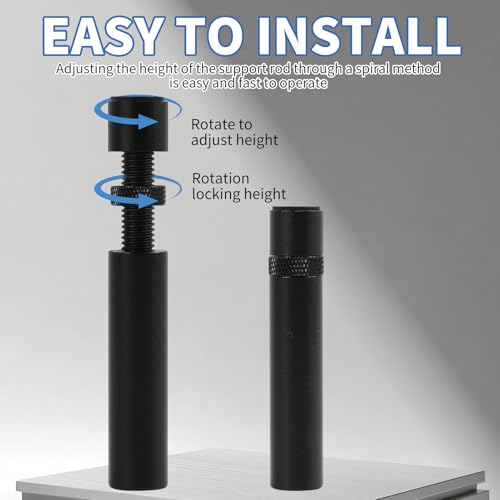 Detalle de Kaelaxroy Soporte para Tarjeta Gráfica GPU en Aluminio Macizo, Regulable 70–120 mm con Base Magnética
