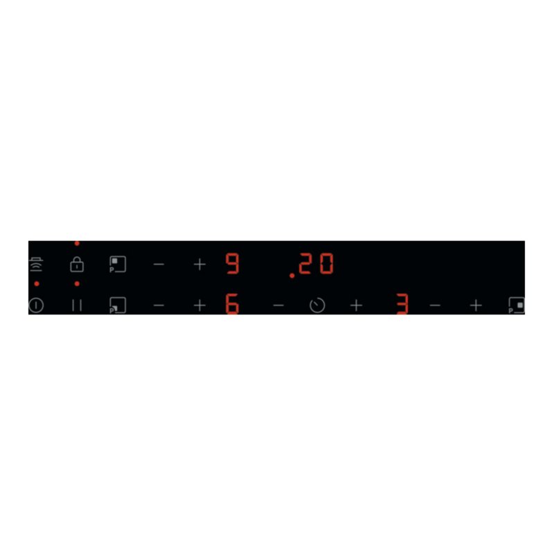 Detalle de Placa de inducción AEG TN63IV00CB (60 cm) con PowerBoost y Hob2Hood, 3 zonas