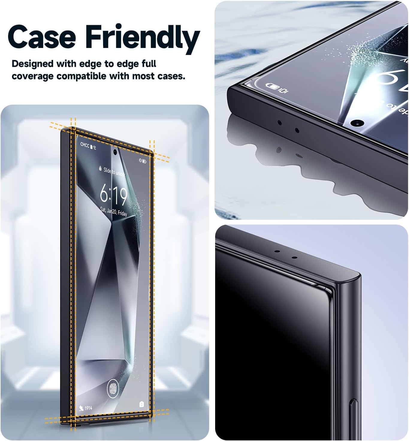 Thumbnail 4 de MAGIC JOHN Galaxy S24 Ultra screen protector 2-pack