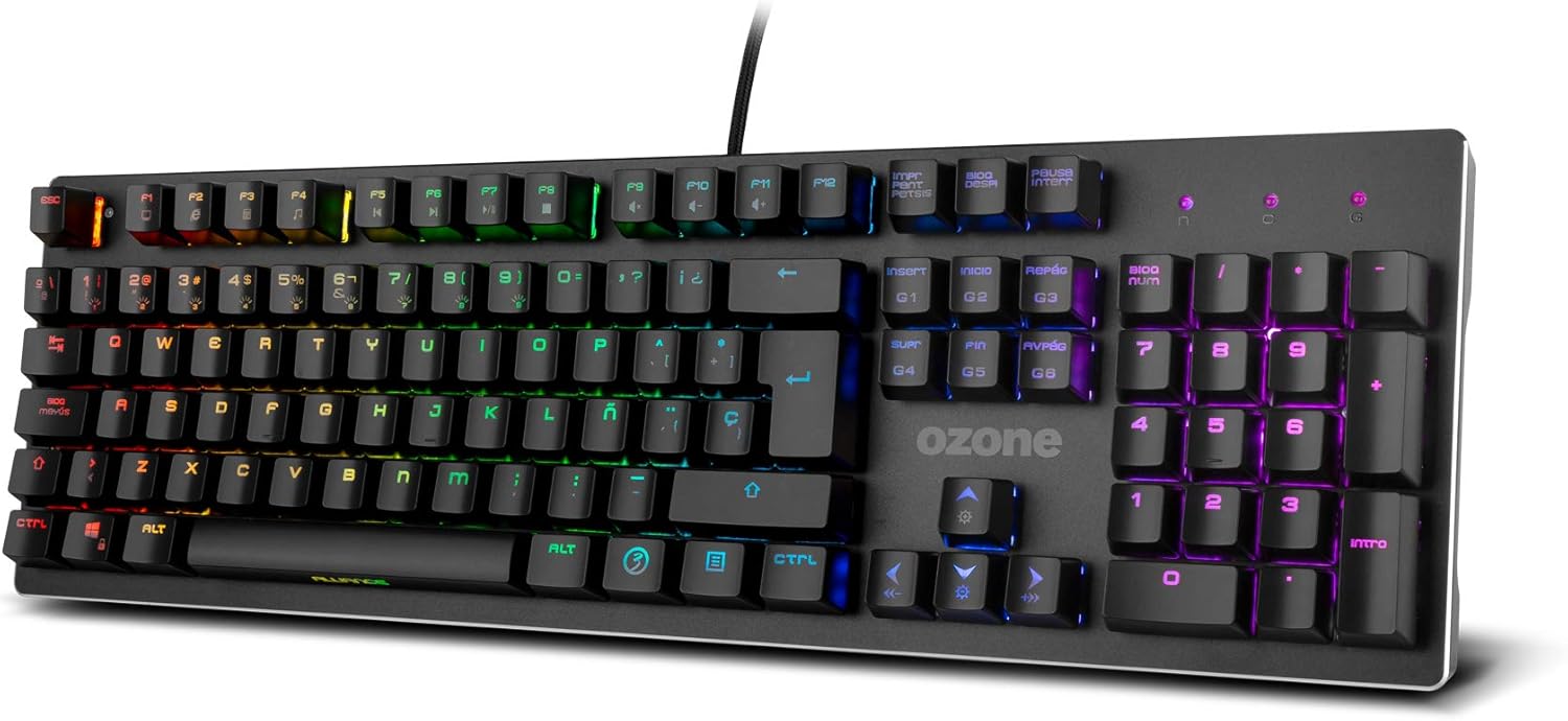 Detalle de Ozone Gaming Keyboard Alliance – OZALLIANCESP: Mechanische Hybridtastatur für präzises Gaming