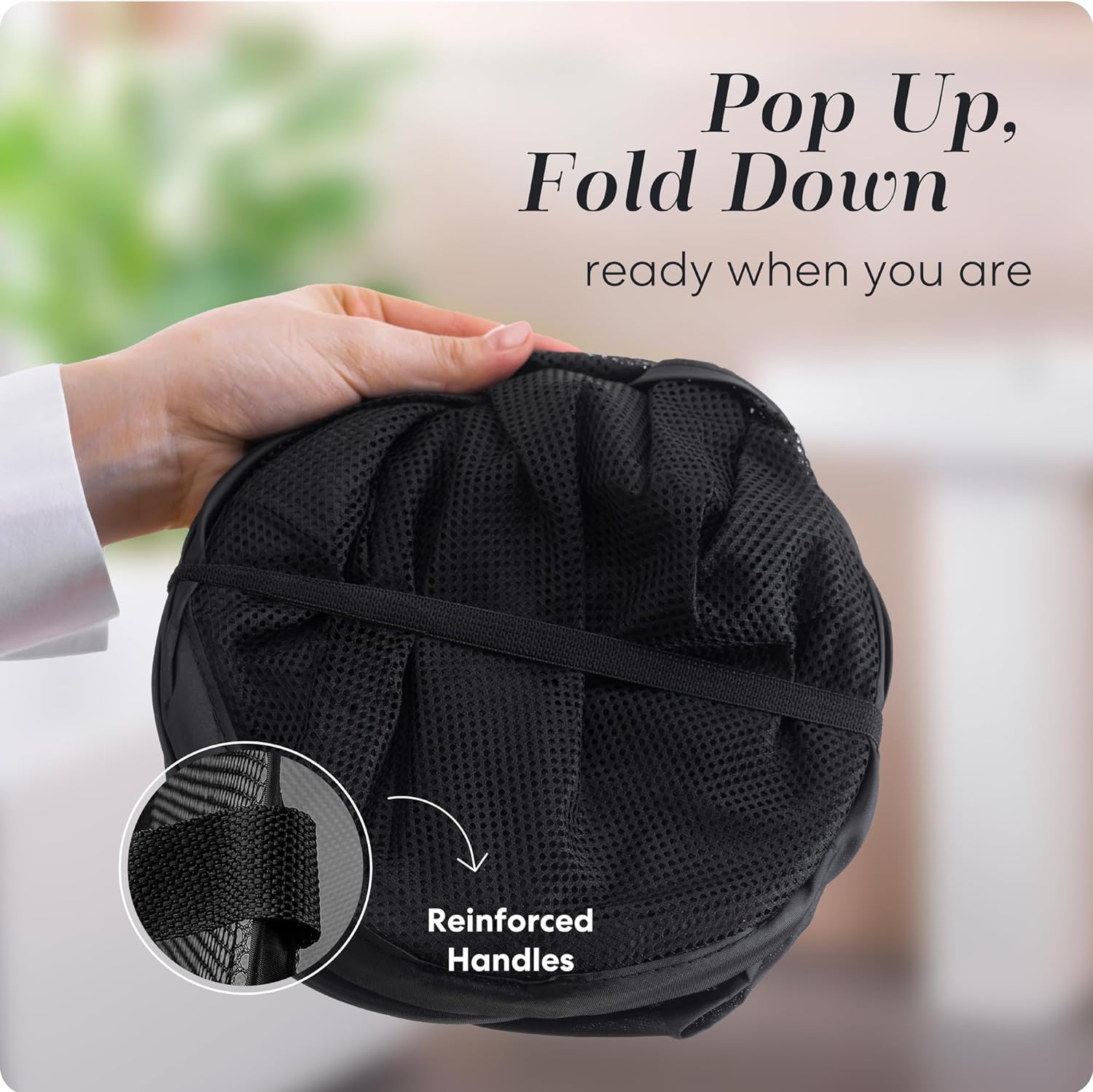 Detalle de Handy Collapsible Mesh Hamper 2-Pack