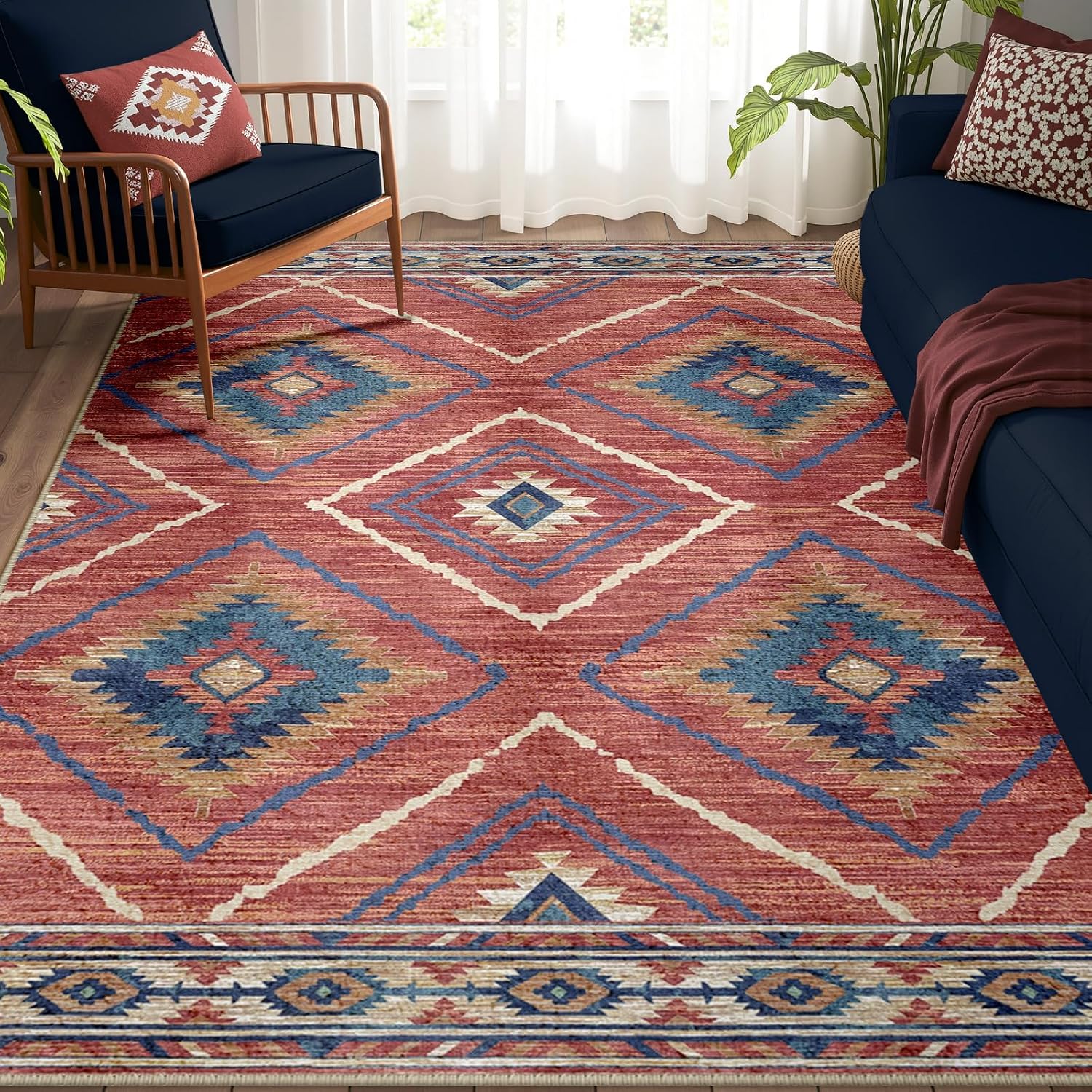 Detalle de Area Rug 6x9 Western Print
