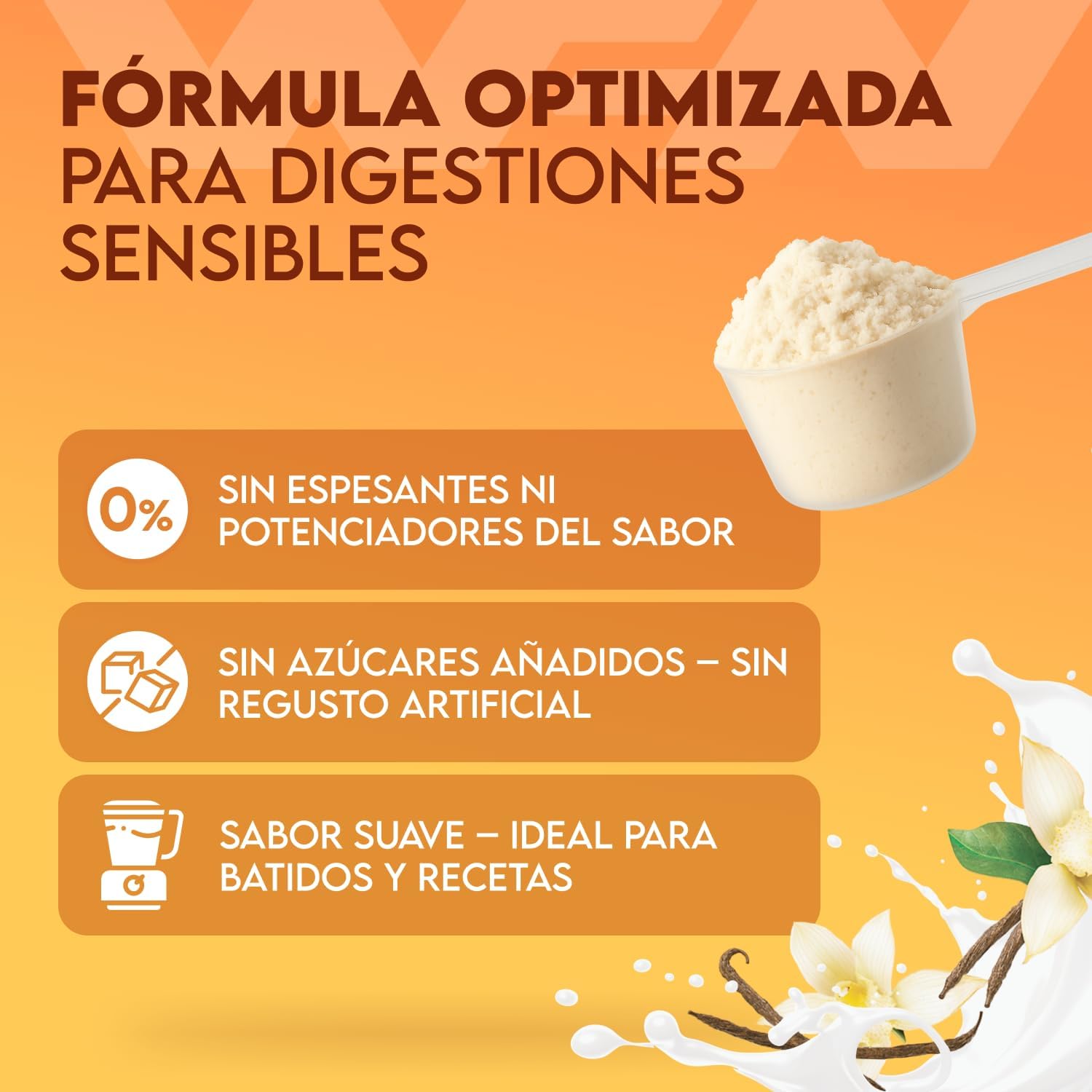Detalle de WFN Approved Whey Vainilla 1kg 🥤 Proteína en polvo alemana