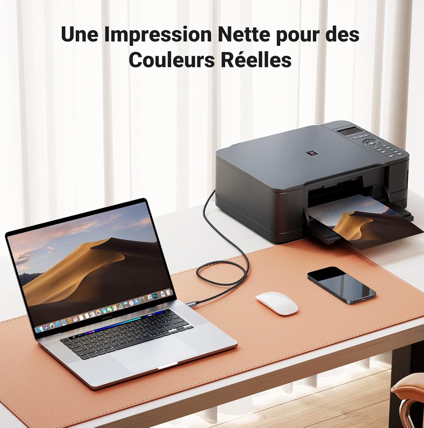 Thumbnail 3 de UGREEN Câble imprimante TB3 USB-C 2 m