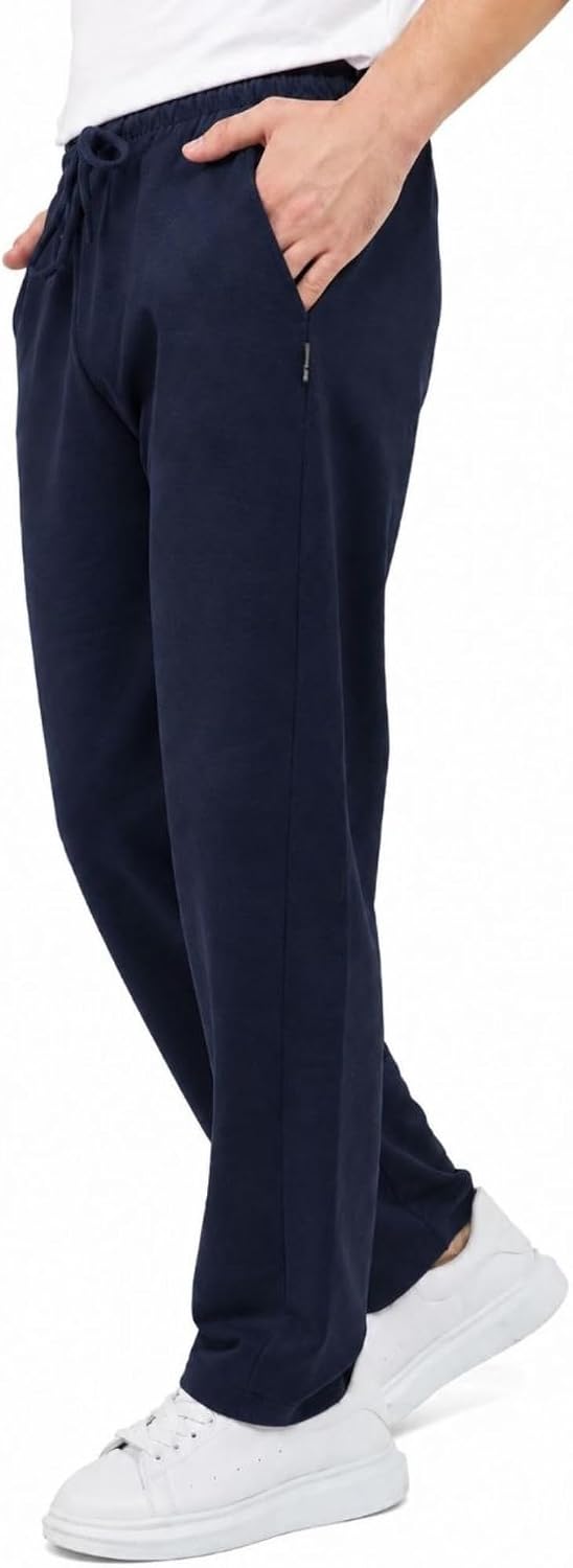 Detalle de Comeor Men’s Thin Lightweight Breathable Cotton Straight Leg Jogging Pants