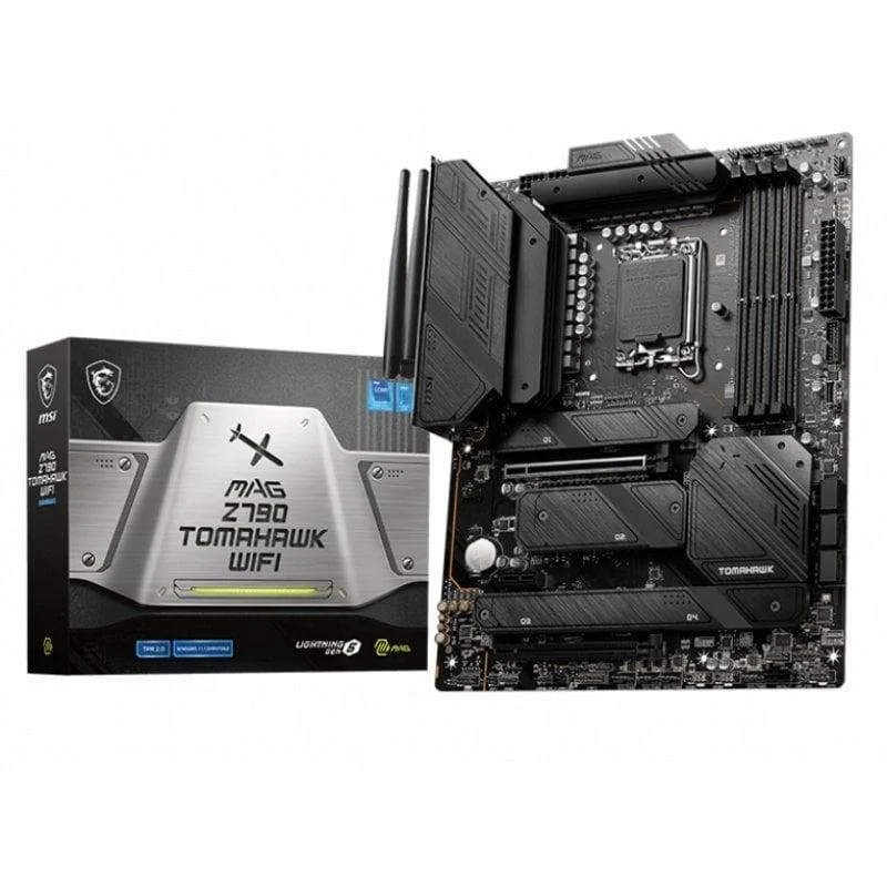 Detalle de MSI MAG Z790 TOMAHAWK WIFI: placa base ATX Z790 con DDR5, PCIe 5.0 y WiFi 6 para LGA1700
