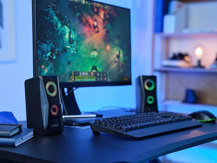 Thumbnail 4 de Trust Gaming GXT 606B Javv 🚀 Altavoces Gaming 2.0 con Luz RGB