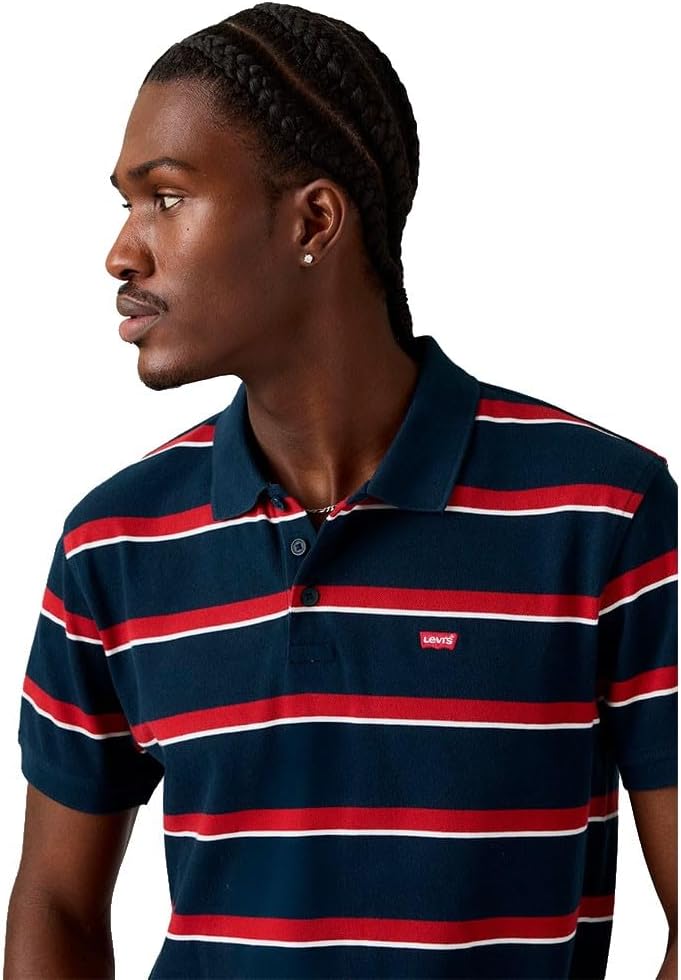 Detalle de Levi's Men's Housemark Polo Shirt, Chesthit Logo – Polo Levi's emblématique