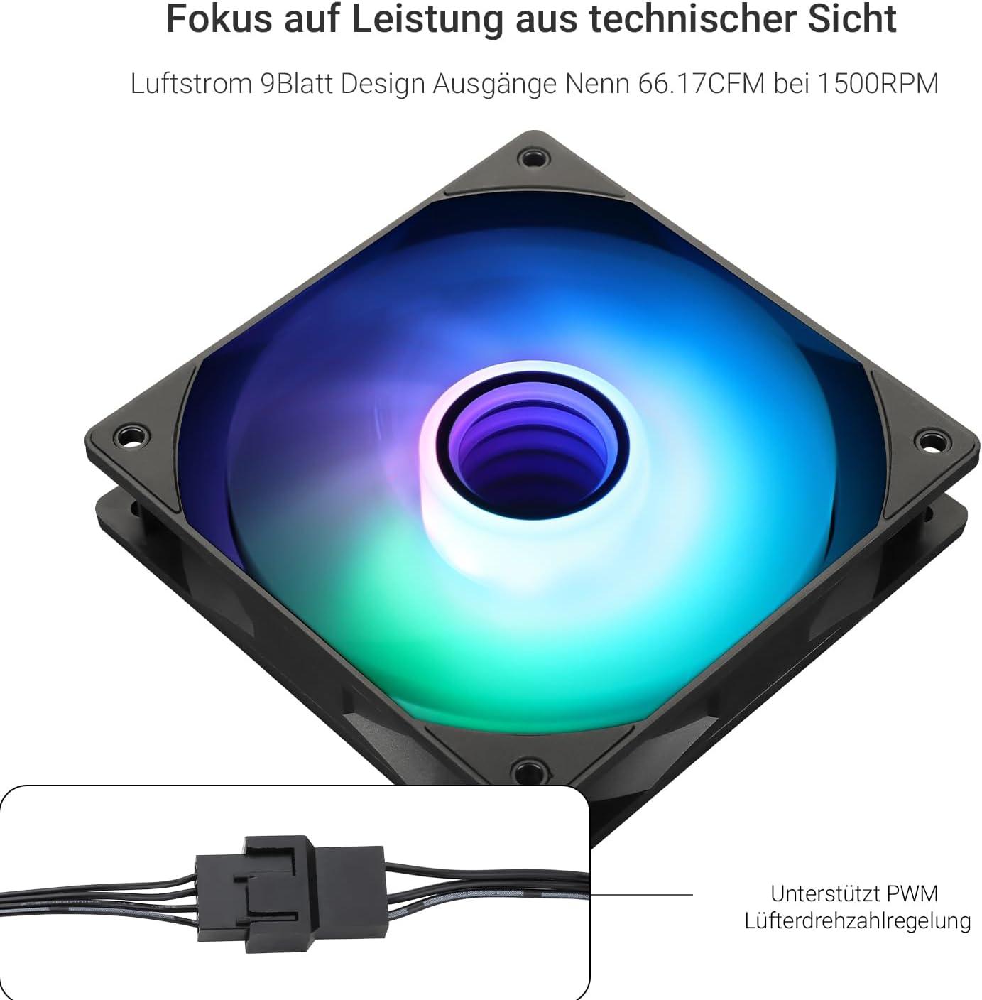 Detalle 2 de Thermalright TL-C12B-S V3 120mm ARGB CPU-Lüfter (3er-Pack)