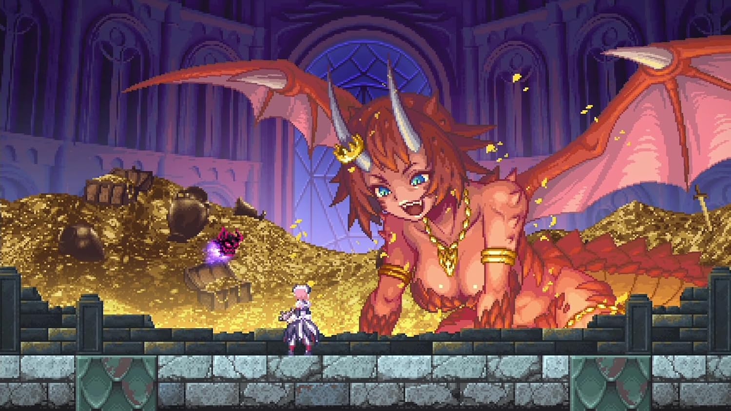 Detalle de Gal Guardians Switch Metroidvania
