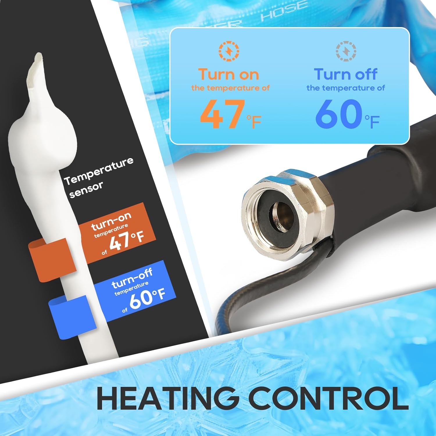 Detalle de RVGUARD Heated Water Hose 15FT for RV