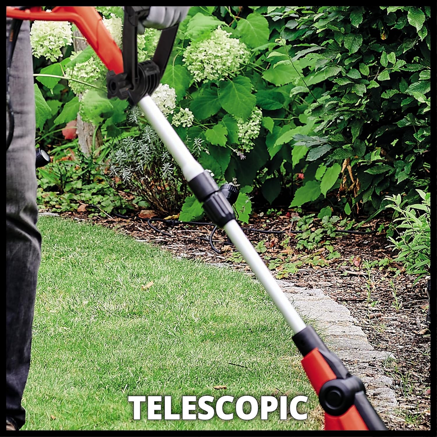 Detalle de Einhell GC-ET 4530 Set Tagliabordi Elettrico 230 V, 450 W, Rosso, Taglio 30 cm