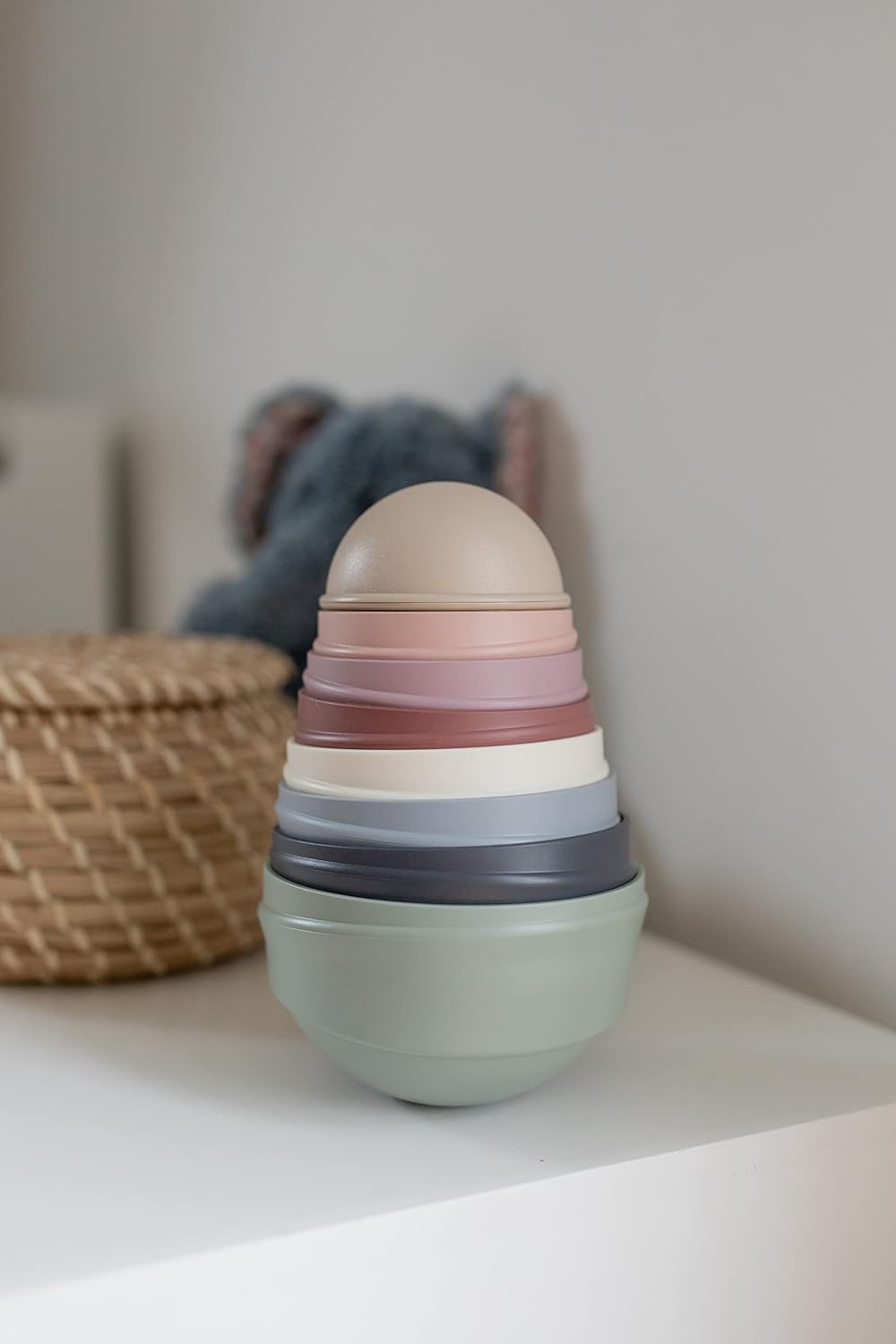 Detalle de Bibs Jouet 8 tasses empilables avec balle