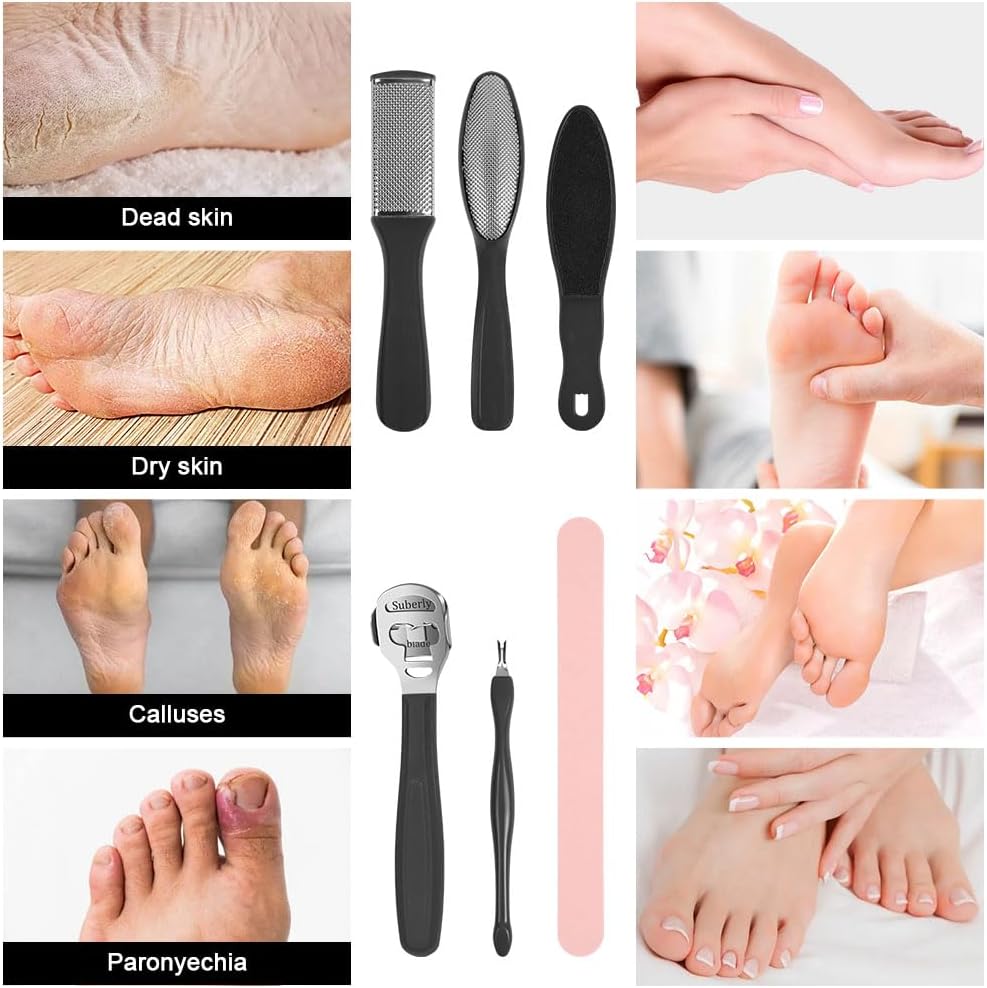 Thumbnail 5 de Alaoo Kit per pedicure, 30 pezzi – kit professionale per pedicure dei piedi in acciaio inox