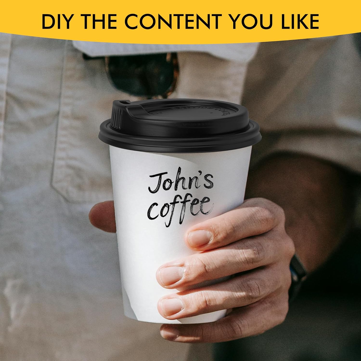 Thumbnail 5 de RACETOP 12 oz Disposable Coffee Cups 100 Pack