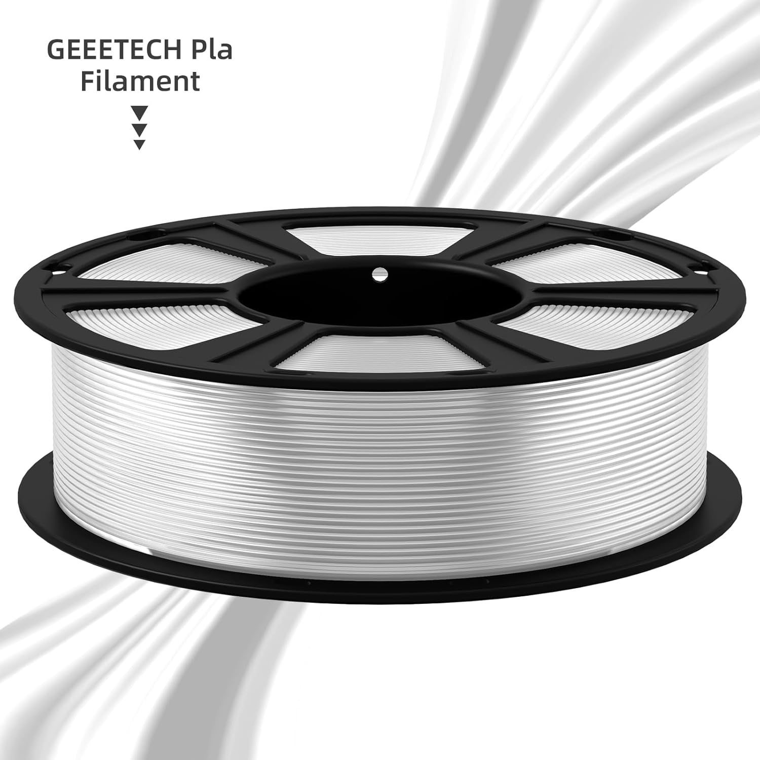 Detalle de GEEETECH PLA 1.75 mm Filament – 1 kg Spule, Transparent