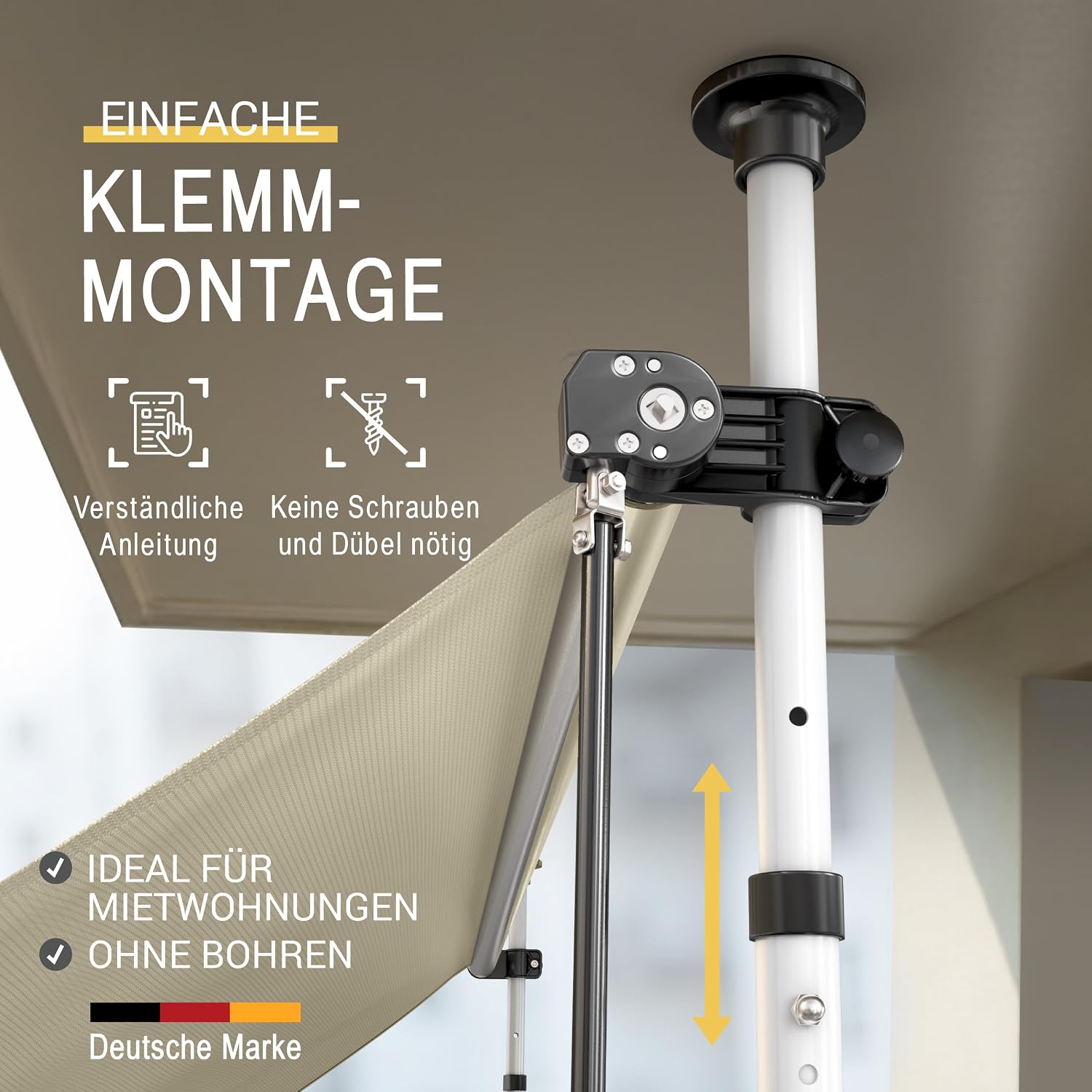 Detalle 2 de Sol Royal Klemmmarkise 4m breit